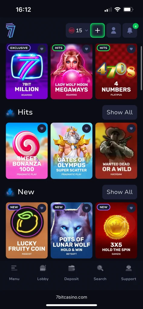 7bit casino game
