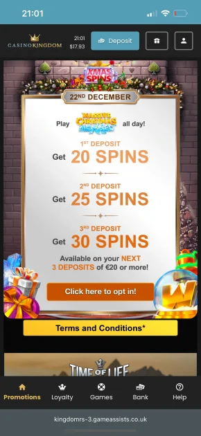 Casino Kingdom Bonus