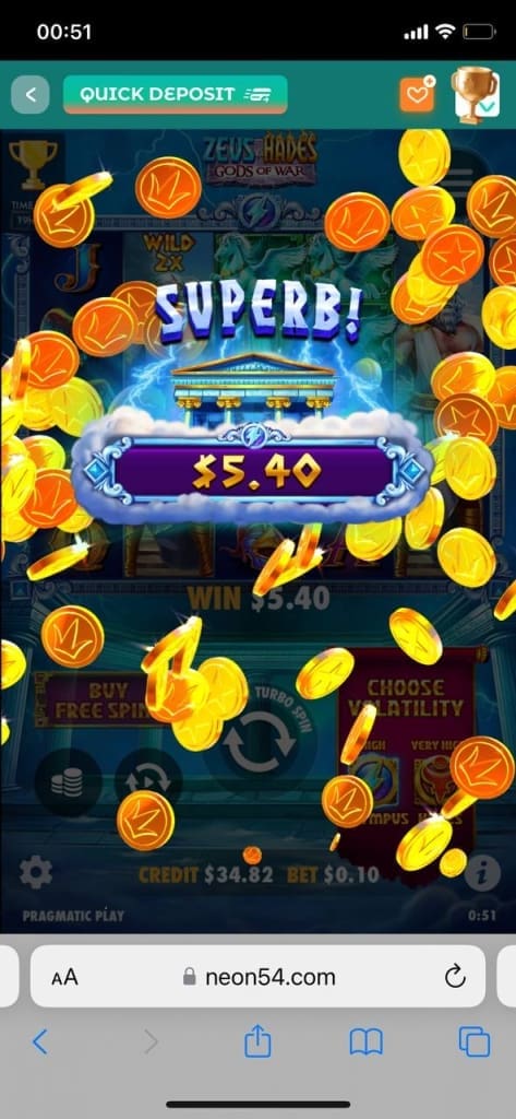 Neon54 screenshot