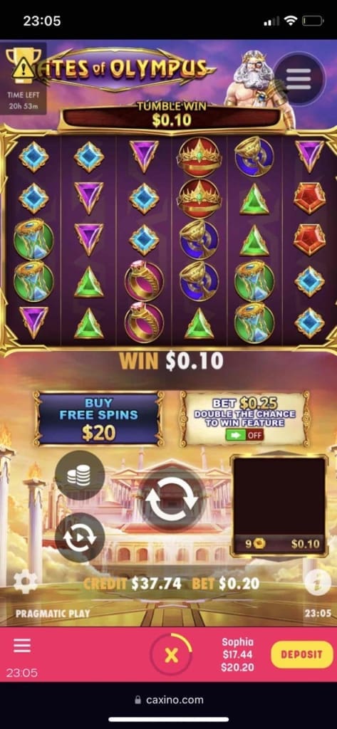Caxino Casino Screen