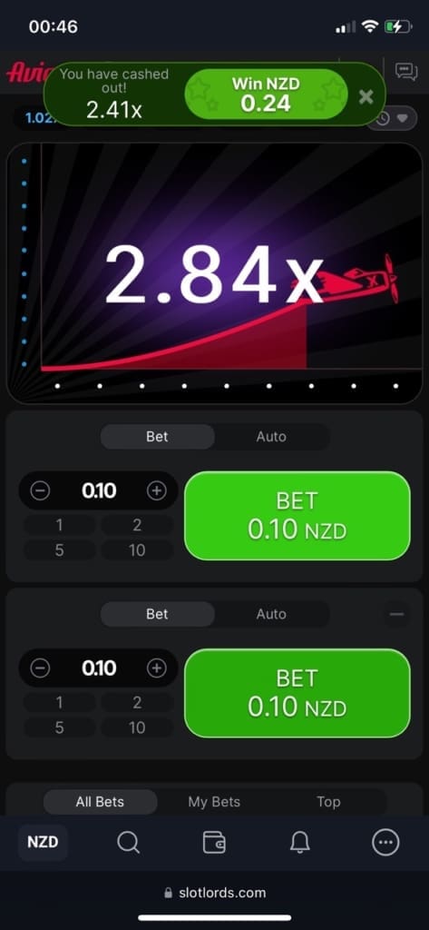 SlotLords Casino Screen