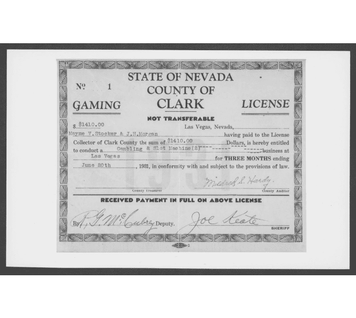 gambling licence clark county