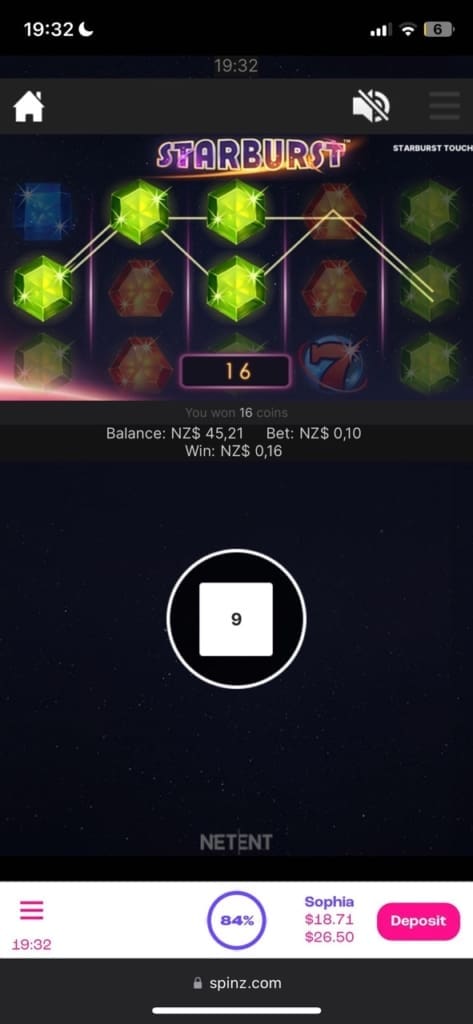 spinz casino games