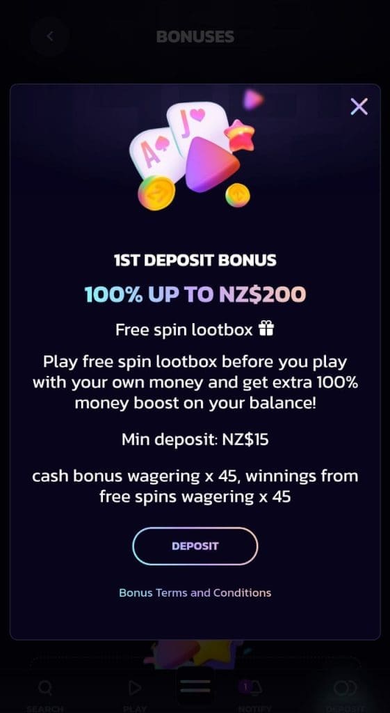 21bit Casino deposit