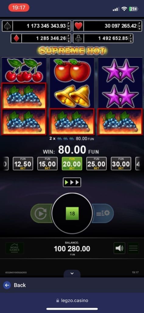Legzo Casino Games
