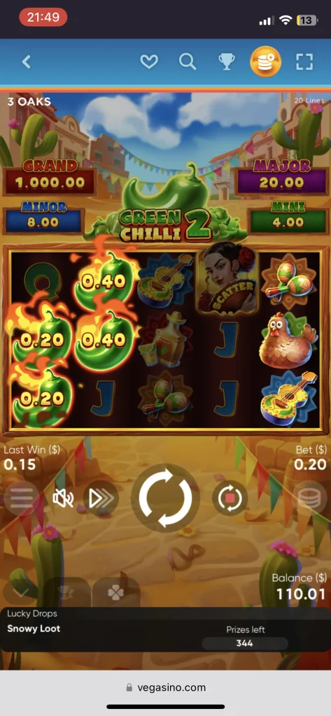Vegasino Casino Games