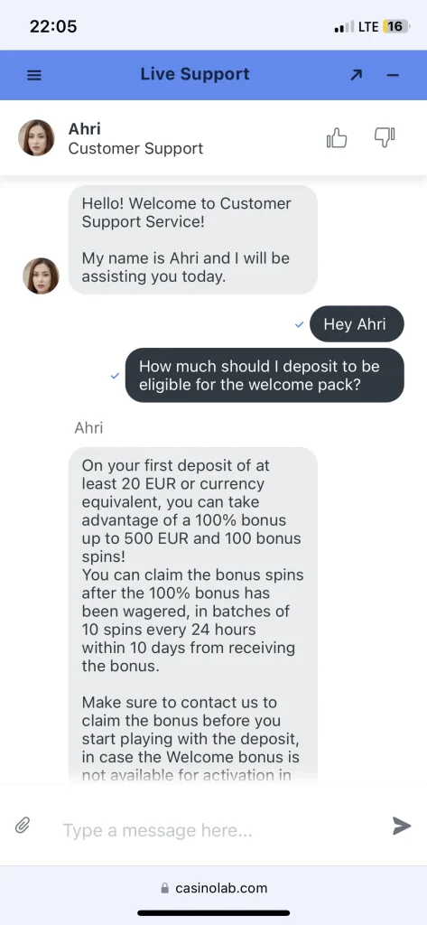 Casino Lab Support
