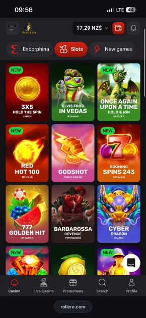 rollero casino game
