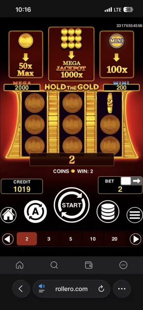 rollero casino game