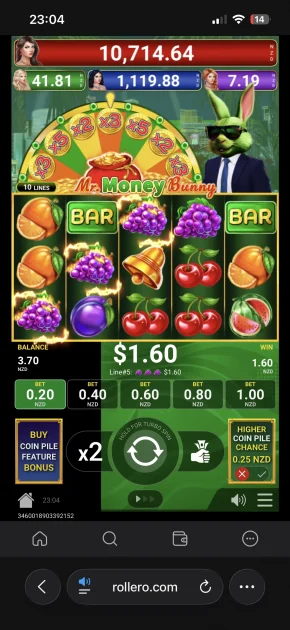 rollero casino game