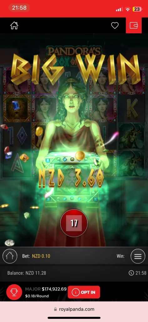 Royal Panda Casino game