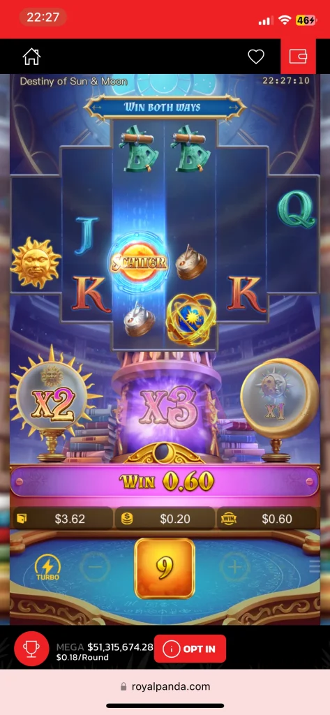 Royal Panda Casino game