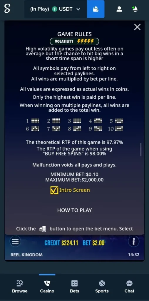 Stake Casino game