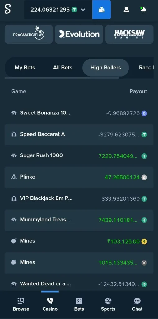 Stake Casino game
