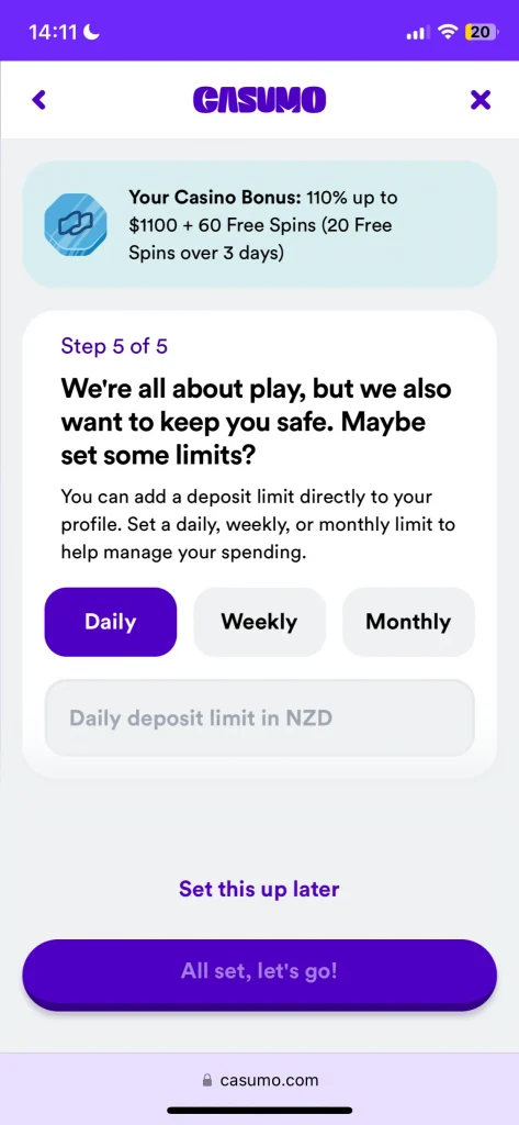 casumo casino bonus
