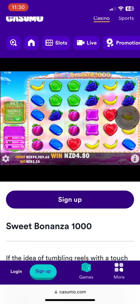 casumo casino games