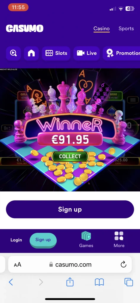 casumo casino games