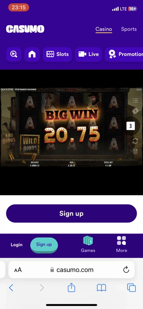 casumo casino games