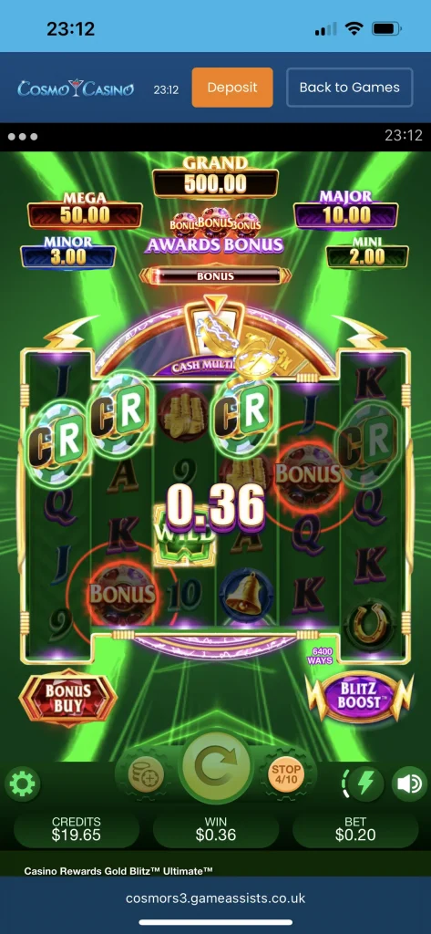 cosmo casino game