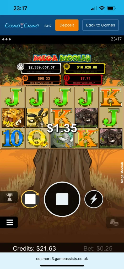 cosmo casino game