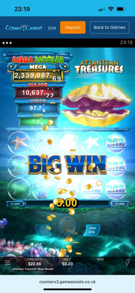 cosmo casino game