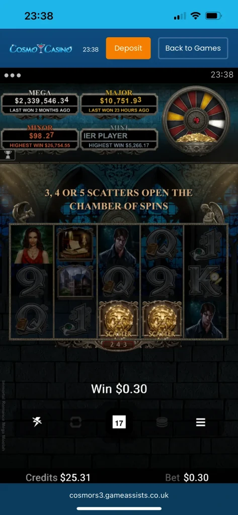 cosmo casino game