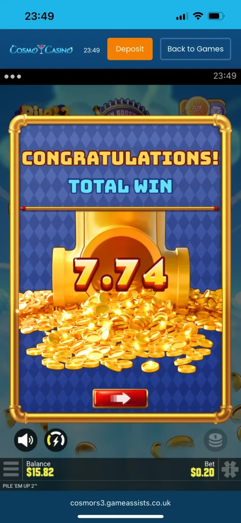 cosmo casino game