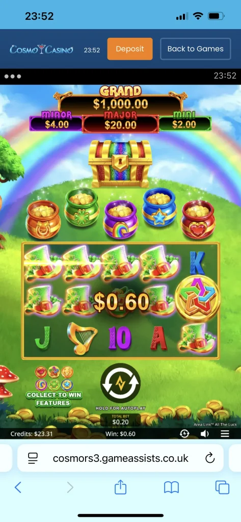 cosmo casino game