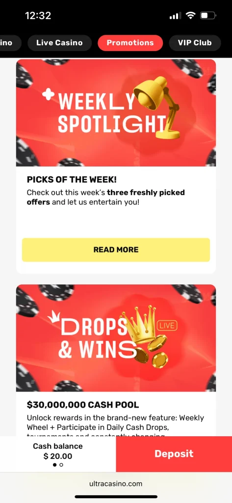 UltraCasino promo