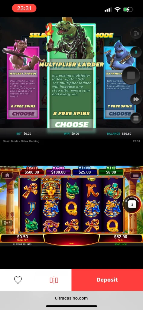 UltraCasino game