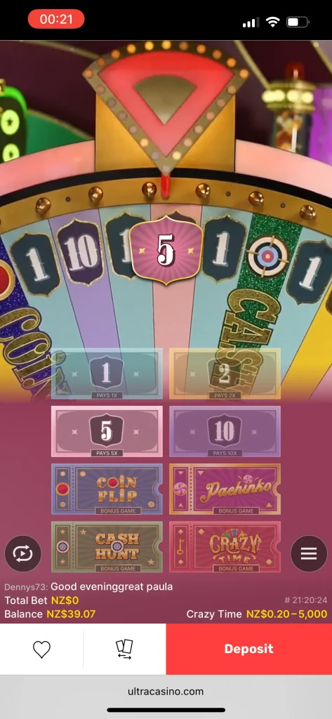 UltraCasino game