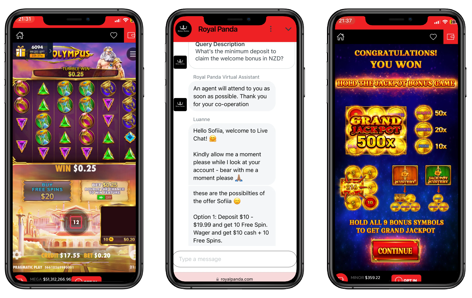 screen royal panda