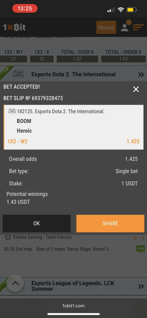1xbit casino game