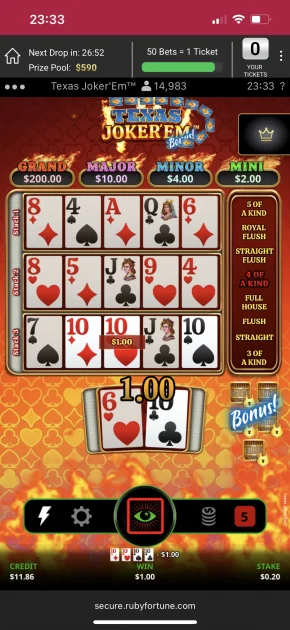 ruby fortune casino game