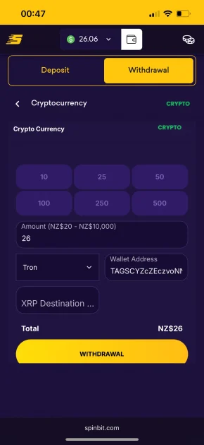 spinbit casino withdrawal
