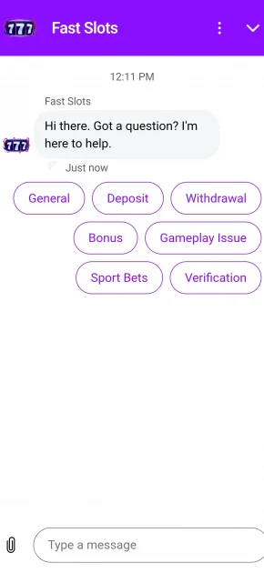 FastSlots Casino support