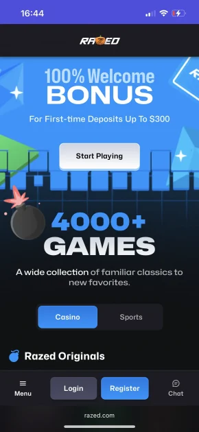 Razed Casino Bonus