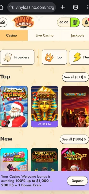 Vinyl Casino Games