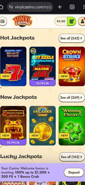 Vinyl Casino Games
