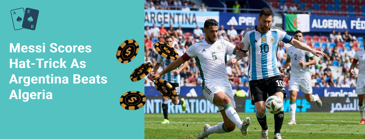 messi scores hat trick as argentina beats algeria