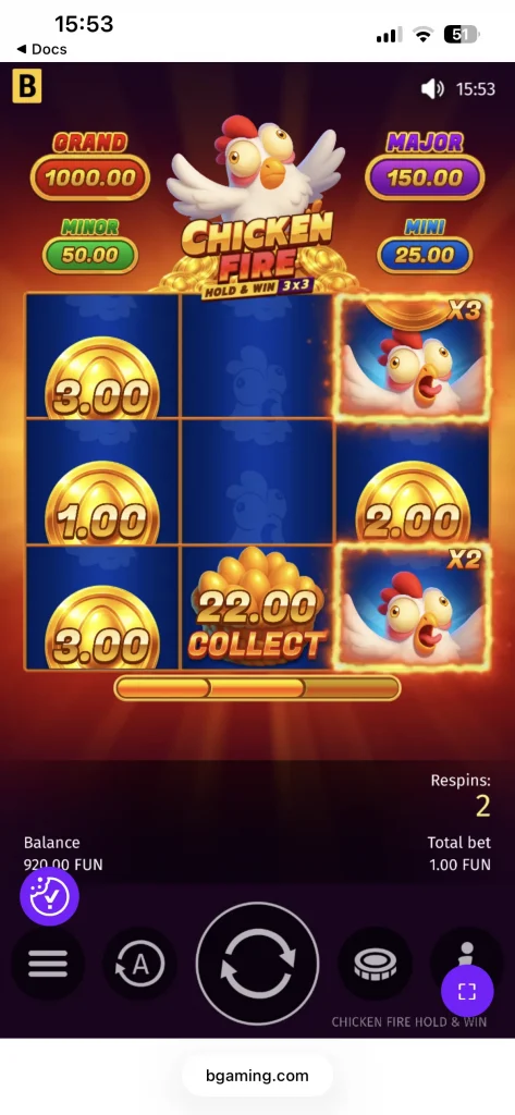 bgaming launches chicken fire slot 00005