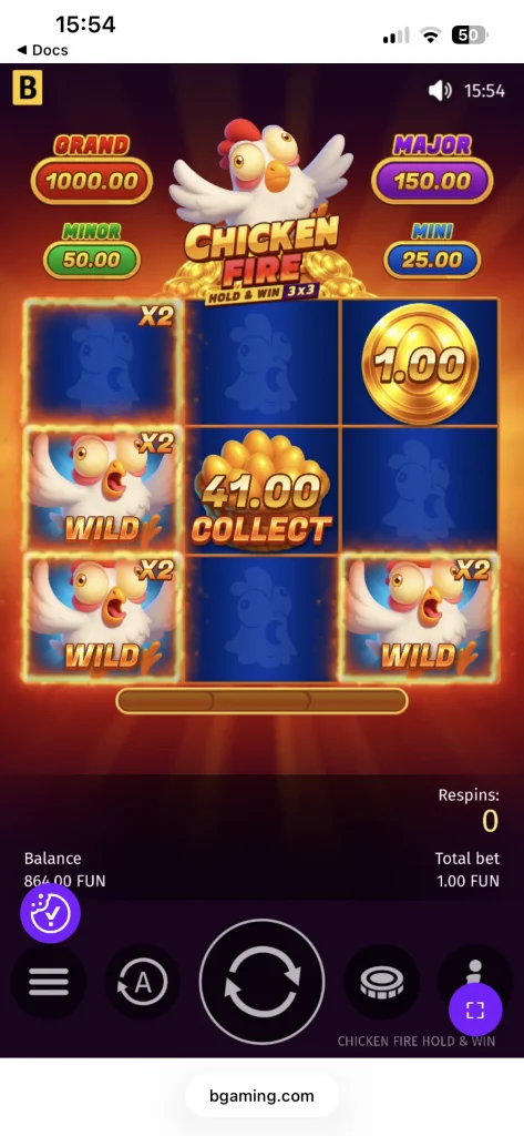 bgaming launches chicken fire slot 00006
