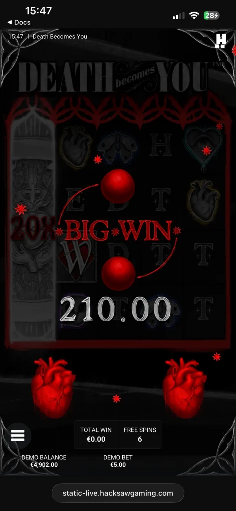 death becomes you slot 00008