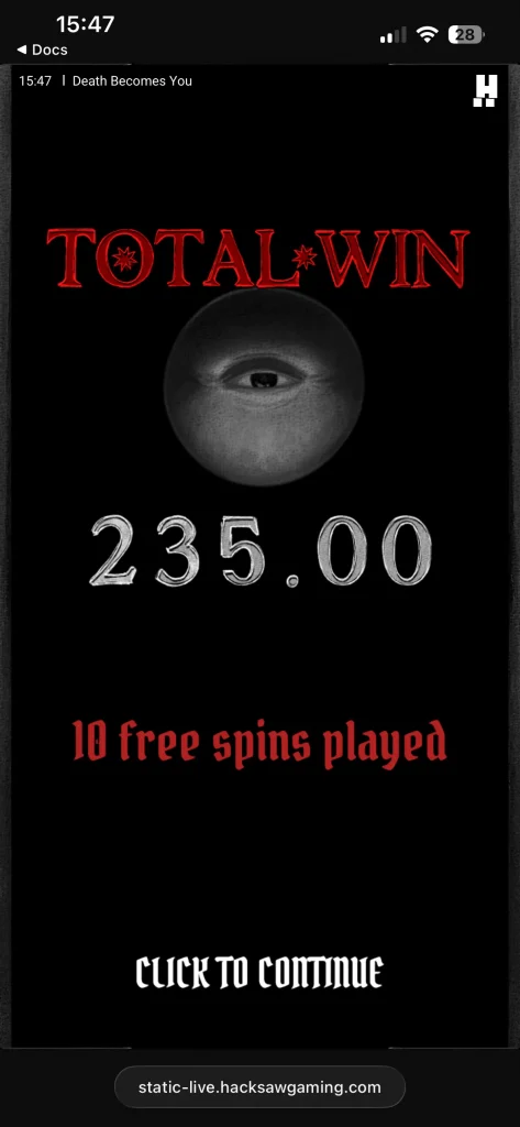 death becomes you slot 00009
