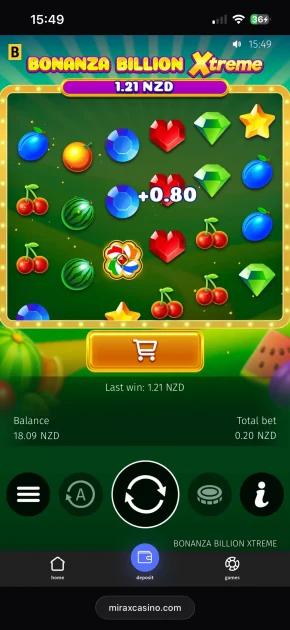 mirax casino game