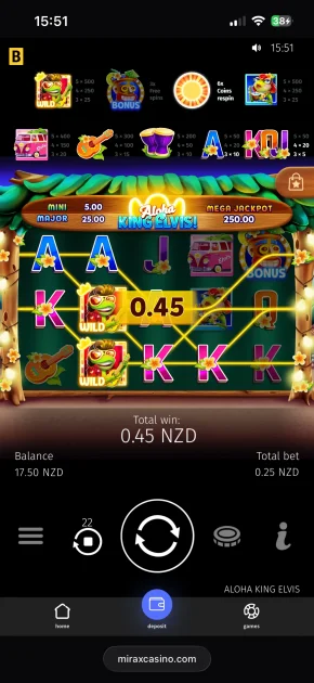 mirax casino game
