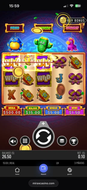 mirax casino game