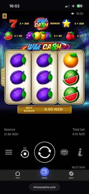 mirax casino slot