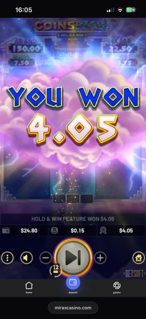 mirax casino slot