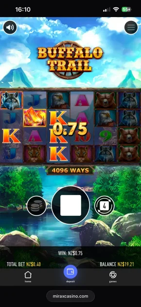 mirax casino game